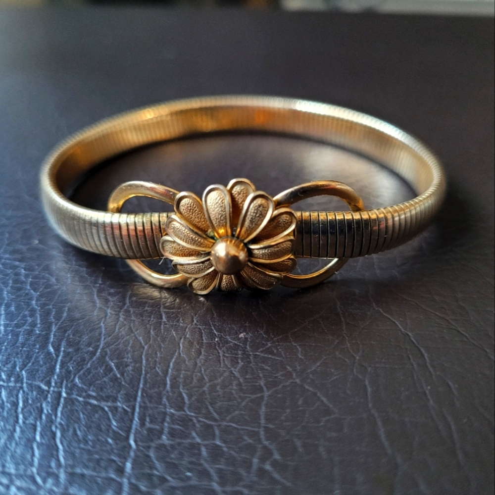 ⭐Vintage Forstner 1/20 12kt GF Daisy Bracelet⭐